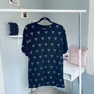 Guess black and gold men shirt size L